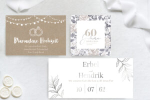 Diamantene Hochzeit Glückwunschkarte