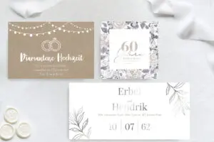 Diamantene Hochzeit Glückwunschkarte
