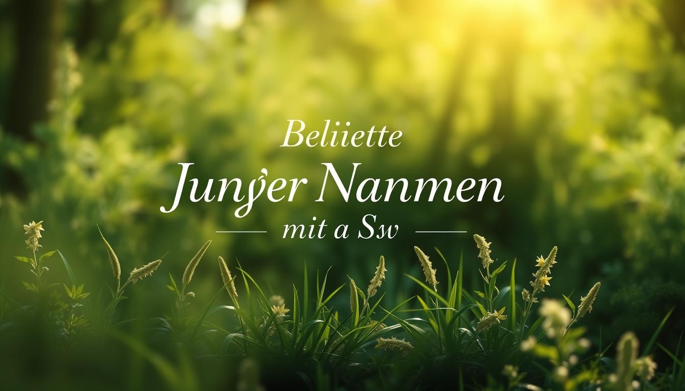 Namen Mit S Mannlich