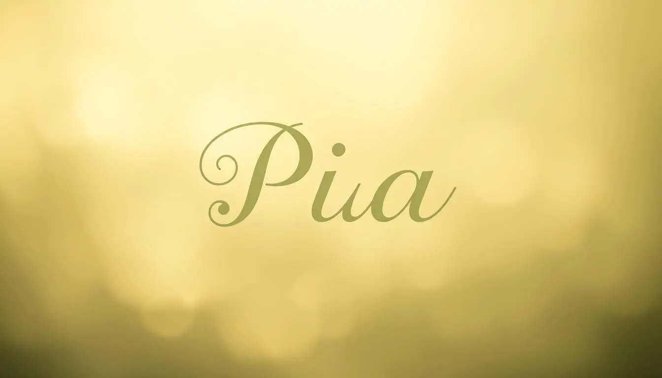 Was bedeutet der Name Pia