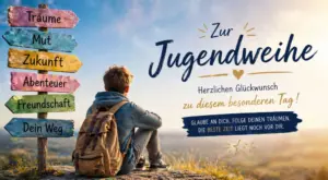 Glückwünsche zur Jugendweihe: Kostenlose Vorlagen
